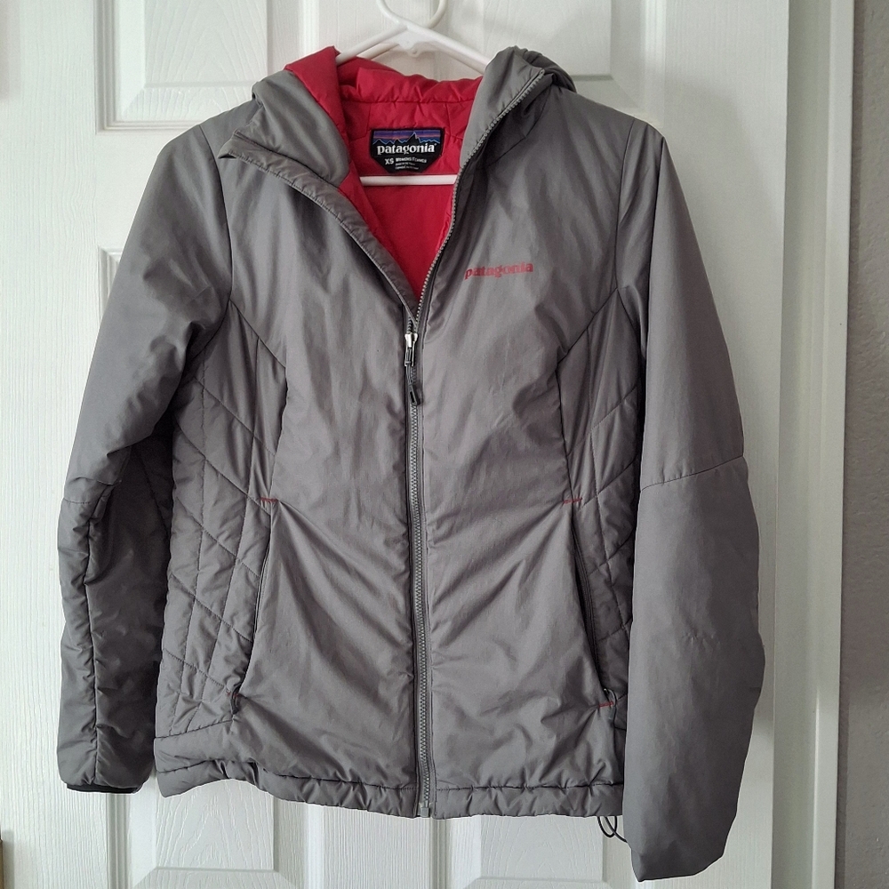 Patagonia Womens Micro Puff Hoody PrimaLoft Nickel Size XS Full Zip Packable Bag